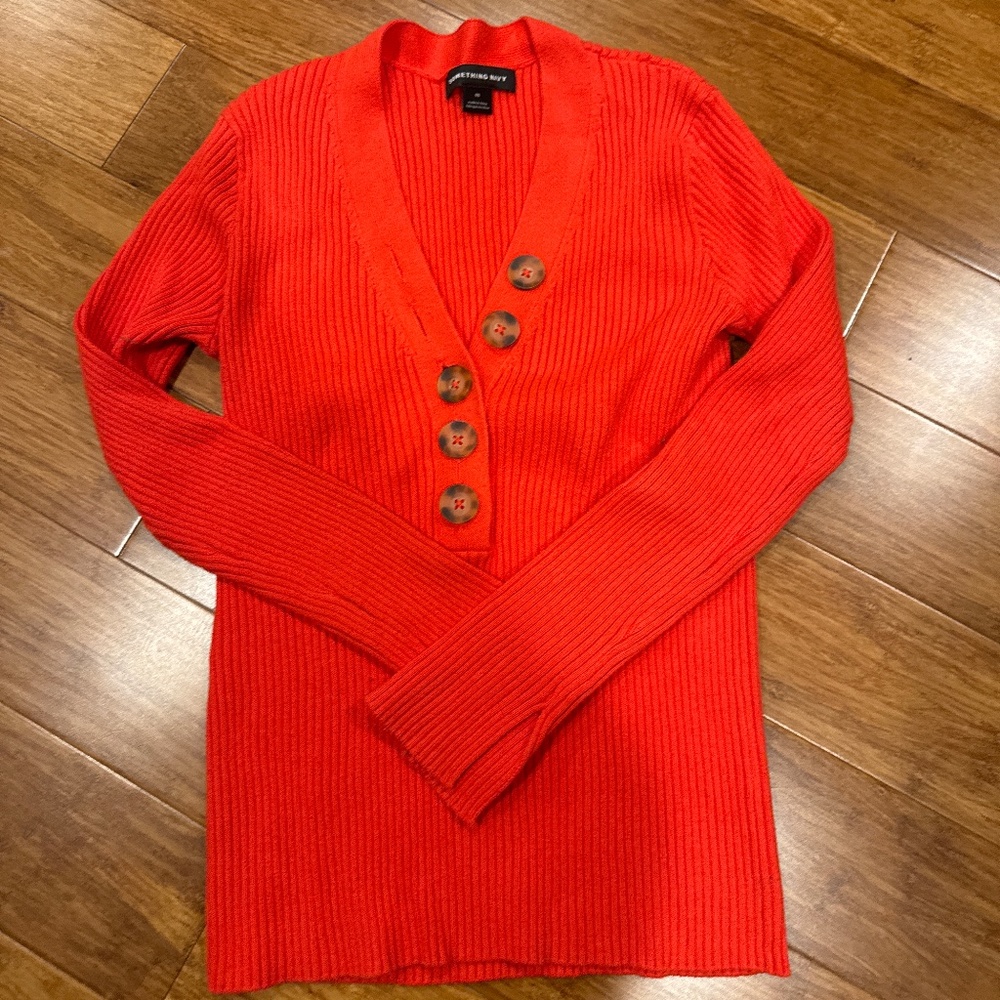 Vintage Something Navy long sleeve sweater